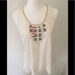 URBAN OUTFITTERS Staring at Stars Beaded Off White